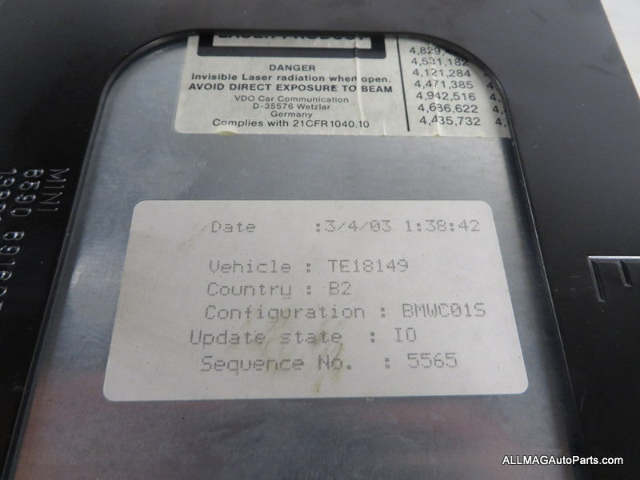 Mini Cooper GPS Navigation Unit Computer 65906920182 02-06 R50 R53