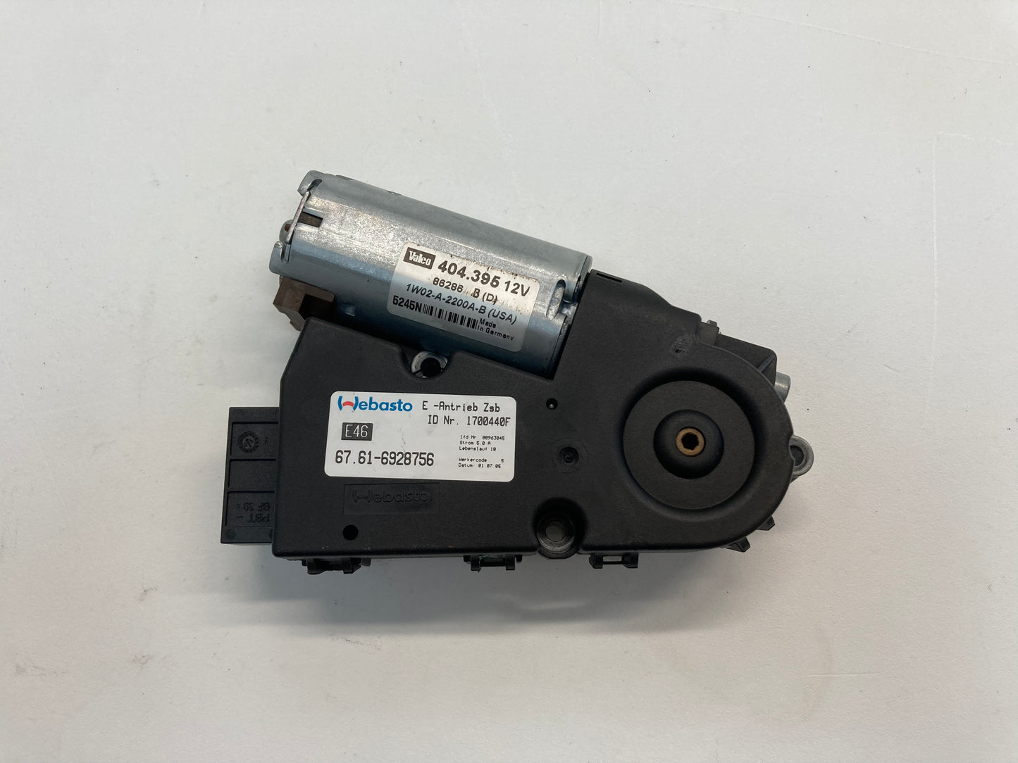 Mini Cooper Sunroof Motor Sliding Roof Module 67616928756 02-06 R50 R53 CLR53