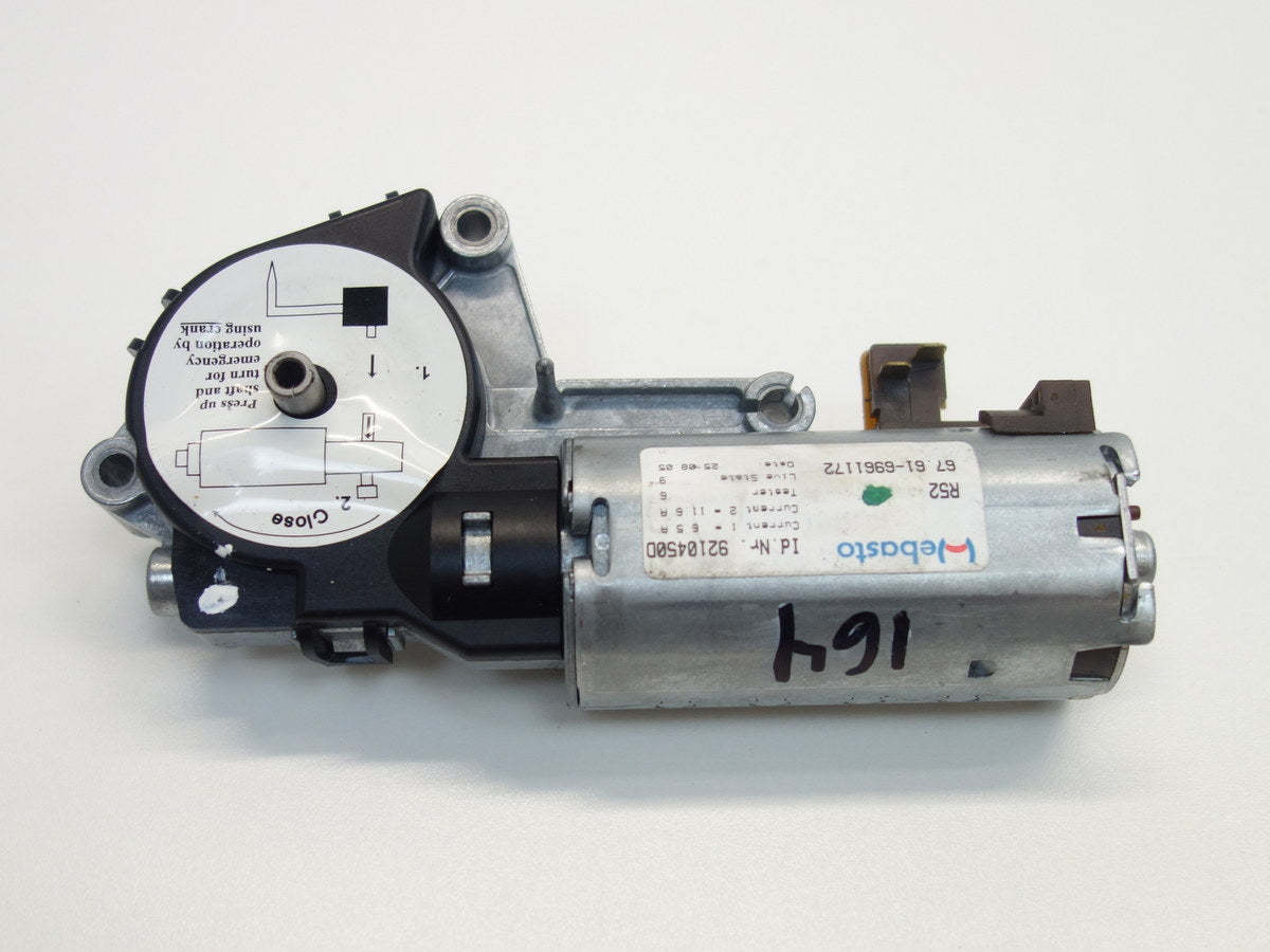 Mini Cooper Convertible Top Folding Sliding Roof Sunroof Motor 67616961172 05-08 R52