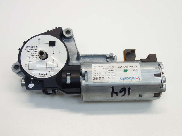 Mini Cooper Convertible Top Folding Sliding Roof Sunroof Motor 67616961172 05-08 R52