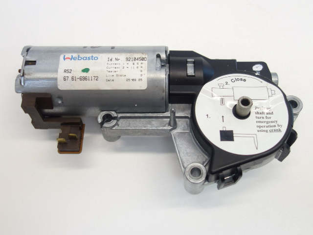 Mini Cooper Convertible Top Folding Sliding Roof Sunroof Motor 67616961172 05-08 R52