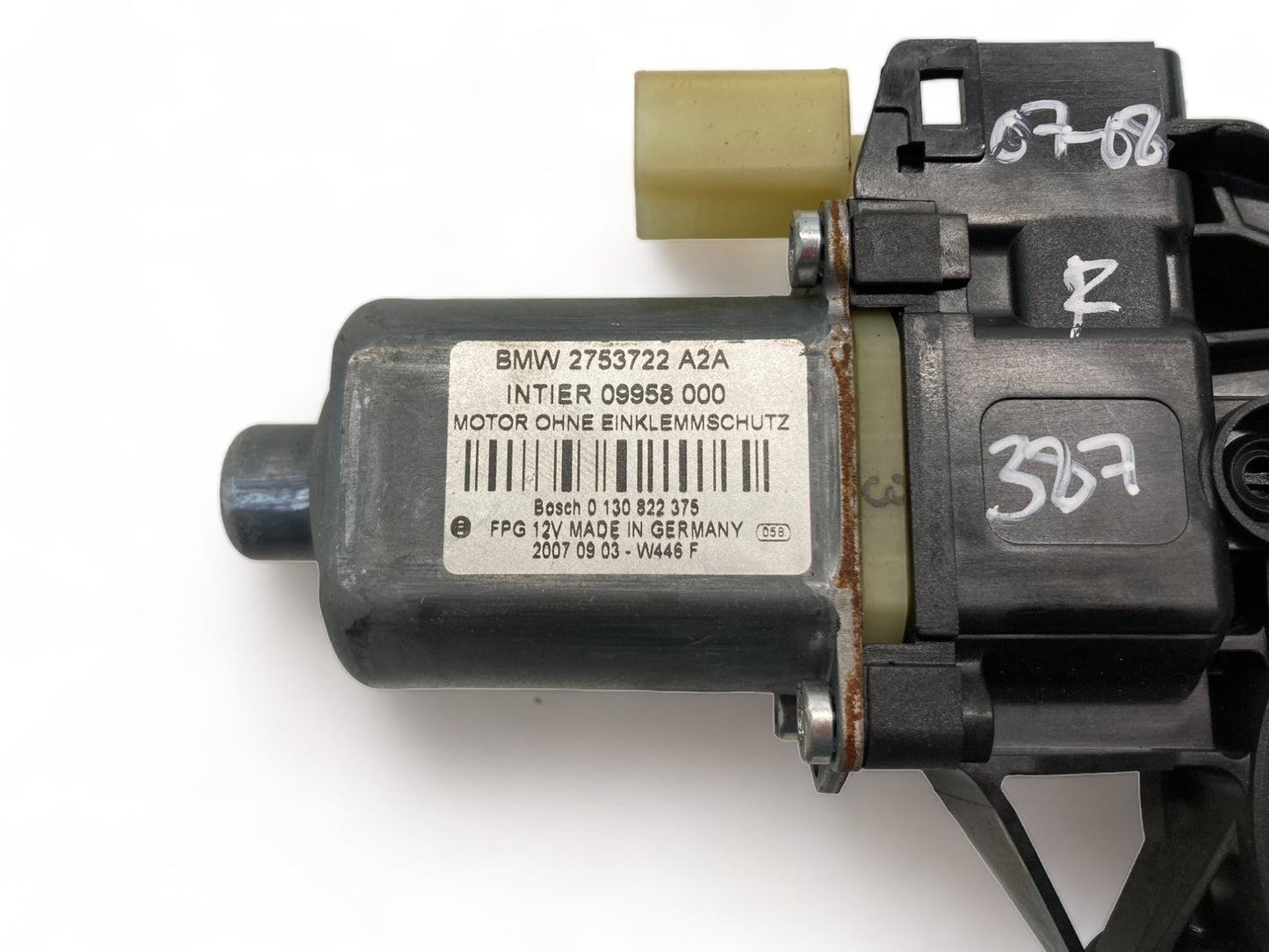 Mini Cooper Right Front Window Drive Motor  67622755854 07-08 R56 R55