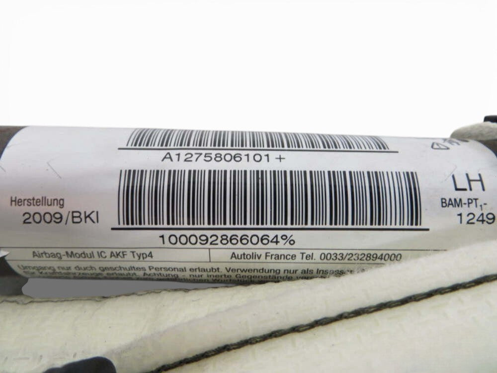 Mini Cooper Clubman Left Head Airbag 72122758061 2008-2014 R55 217