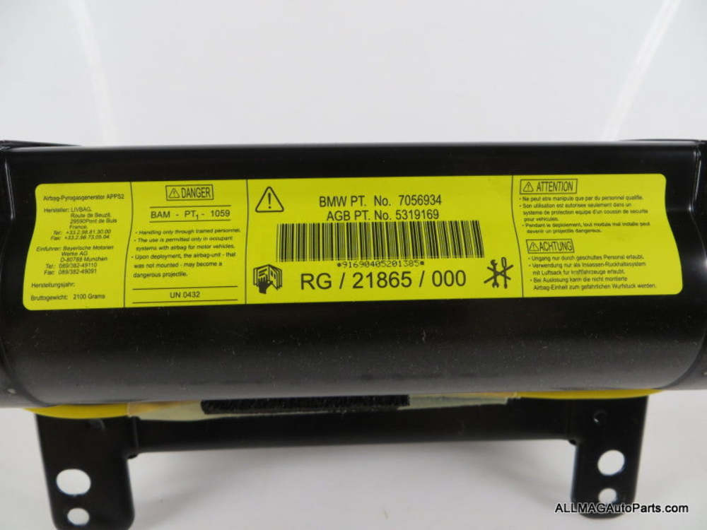 Mini Cooper Passenger Side Dash Airbag Module 72127056934 2002-2004 R50 R53