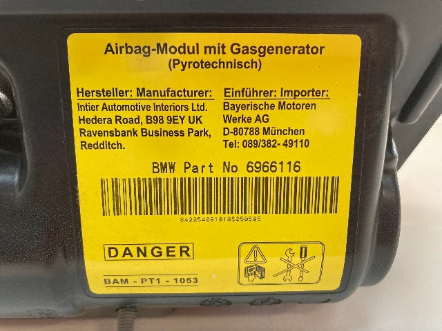 Mini Cooper Passenger Side Dash Airbag Module 72129115222 2005-2008 R50 R52 R53