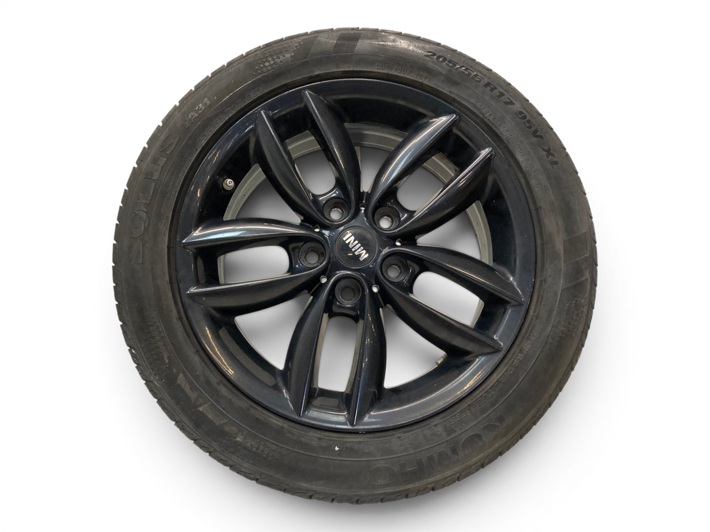 Mini Cooper 17" Black 5-Star Double Spoke Wheel Set R124 36109803726 11-16 R6x 402