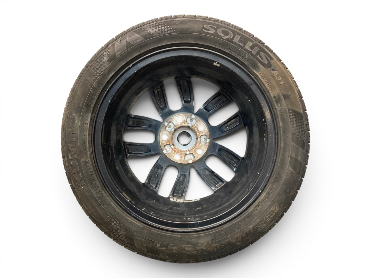 Mini Cooper 17" Black 5-Star Double Spoke Wheel Set R124 36109803726 11-16 R6x 402
