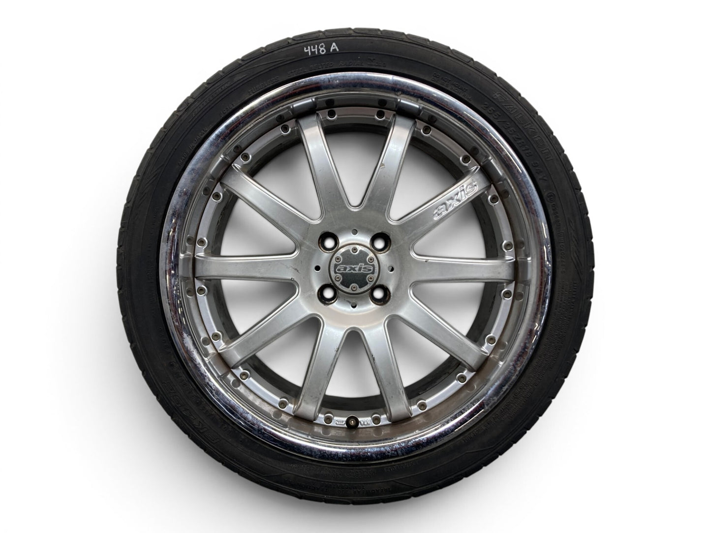 Mini Cooper 18" Hyper Silver w/ Polish Lip AXIS Decades Wheel Set 4x100 448