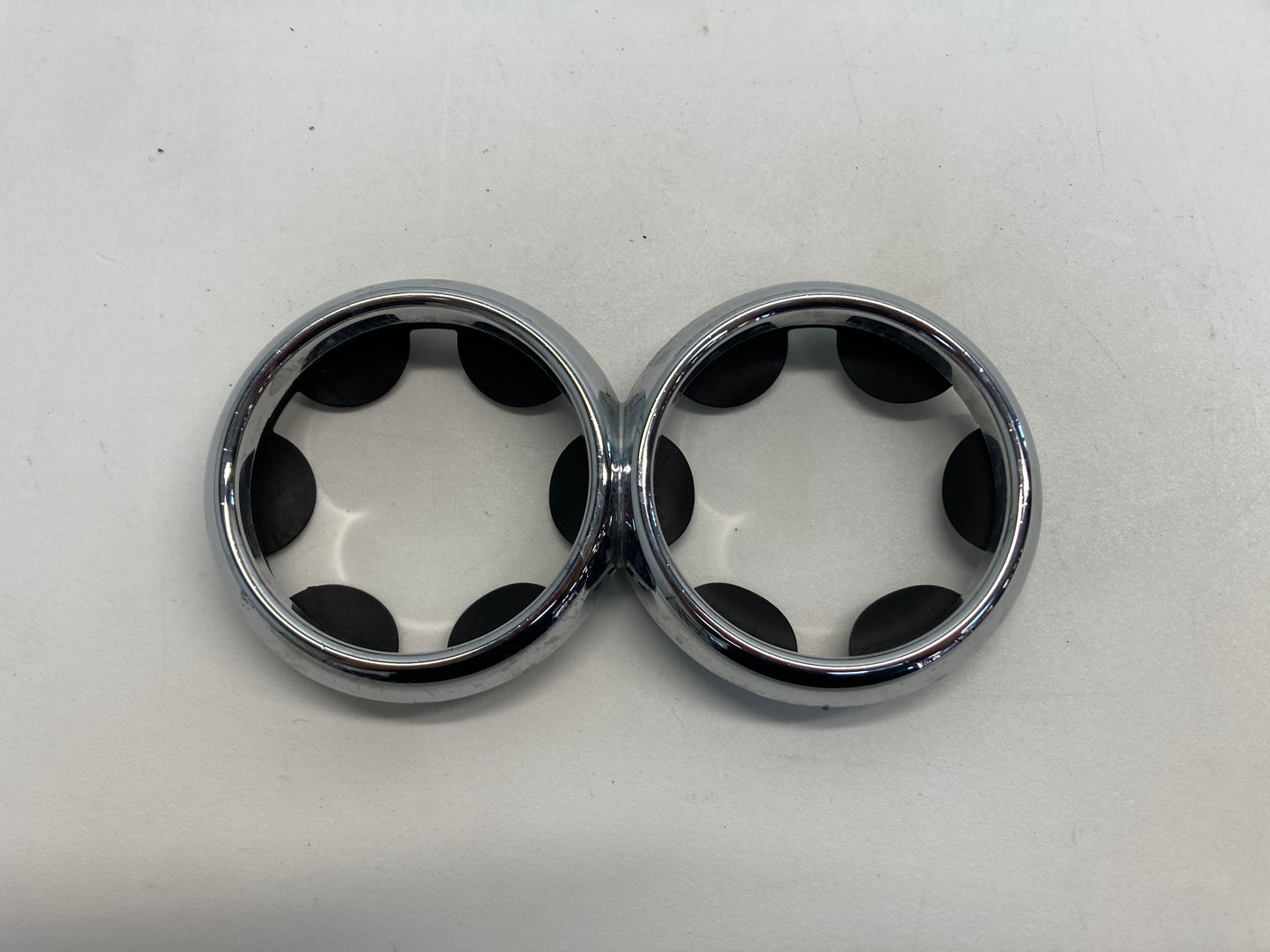 Mini Cooper Dash and Cup Holder Trim Ring Set Chrome 02-08 R50 R52 R53