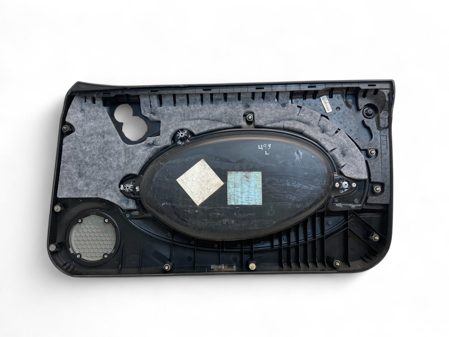 Mini Cooper Door Panels Panther Black w/Cool Blue Trim 2005-2008 R50 R52 R53 493