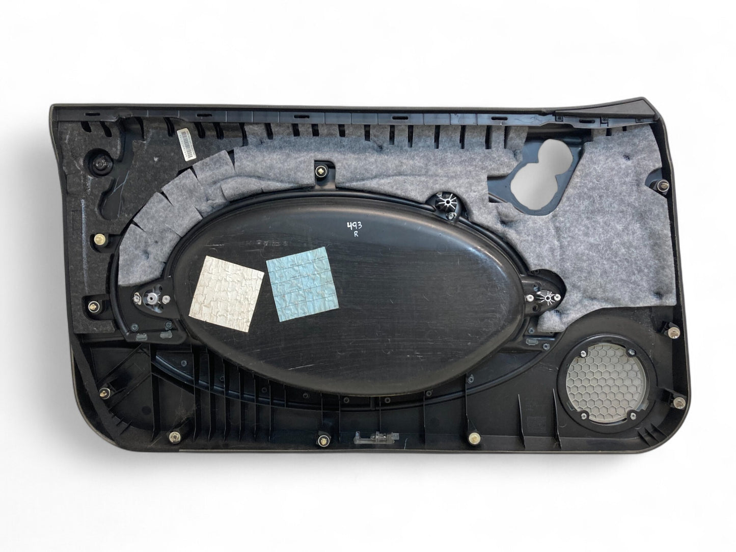 Mini Cooper Door Panels Panther Black w/Cool Blue Trim 2005-2008 R50 R52 R53 493