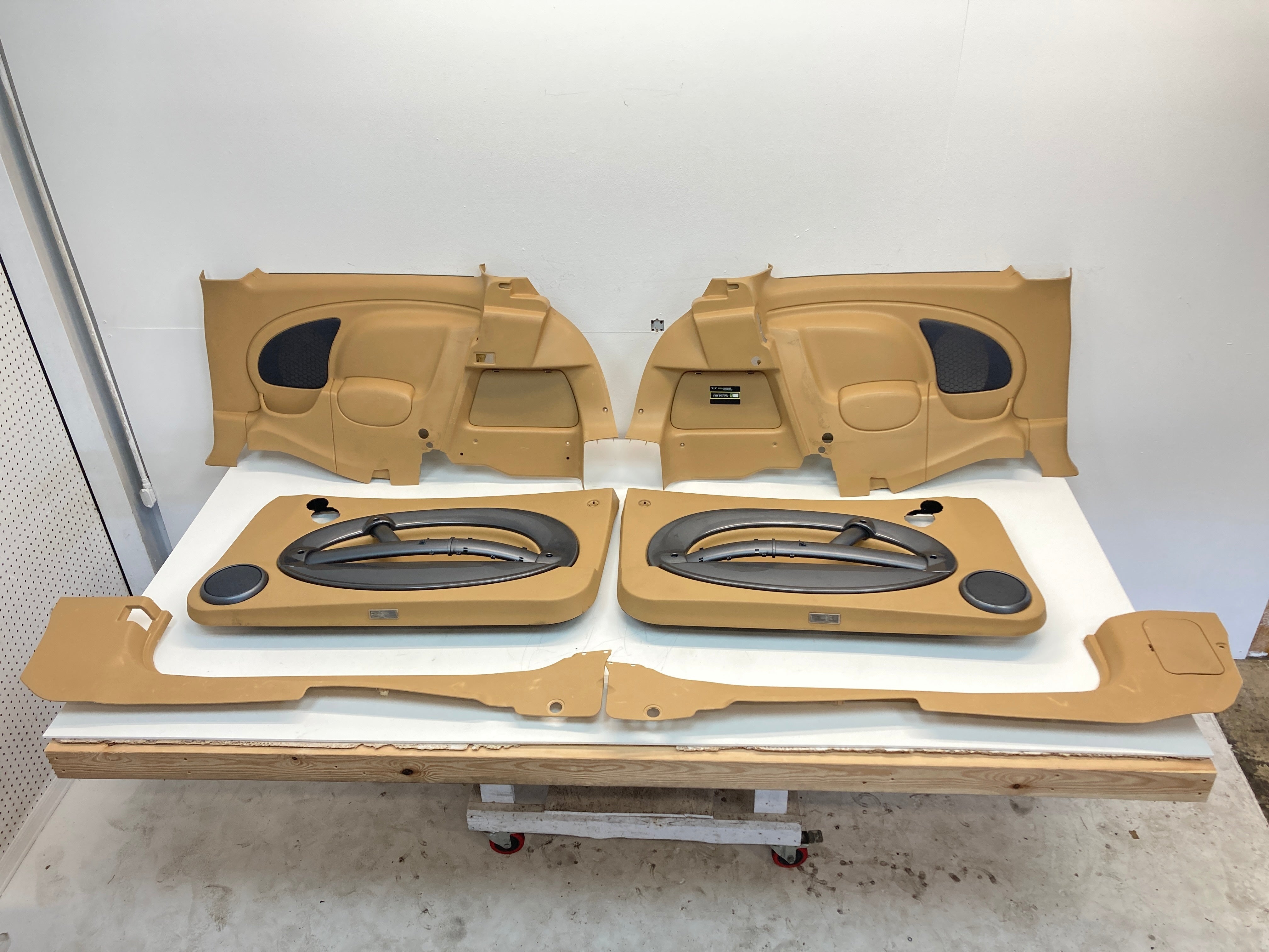 Panel Lateral Auto Mini Cooper Cordoba Beige Door and Lateral Trim Panel Set 05-08 R50 R5 ...