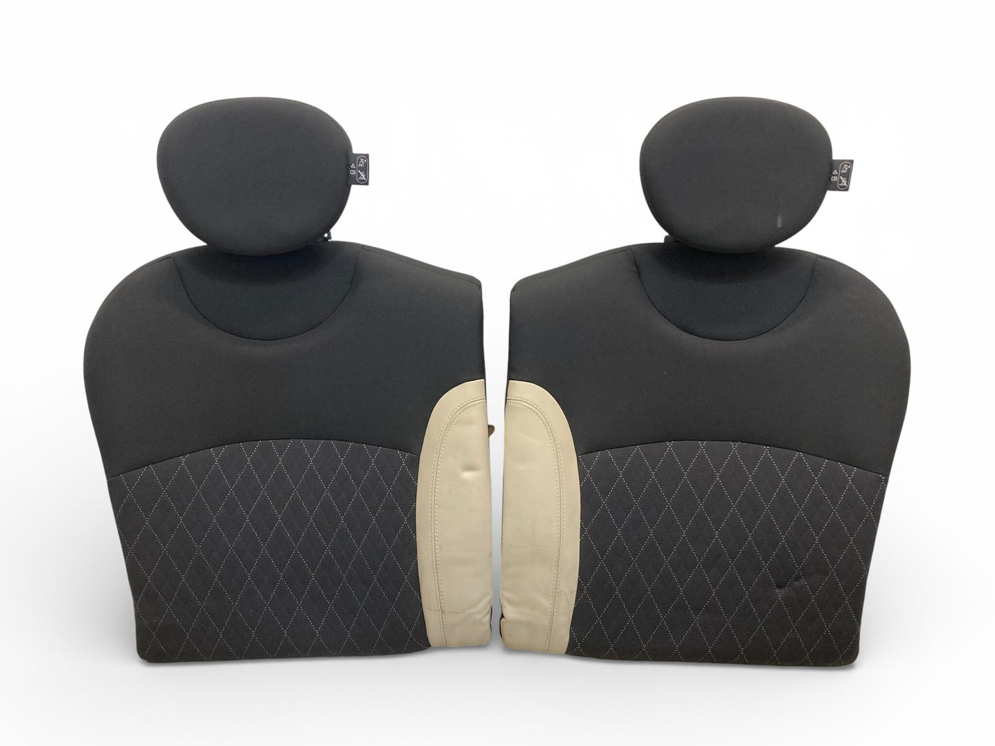Mini Cooper Convertible Seats Fabric Leather Cross Check 09-15 R57 FTGW 525