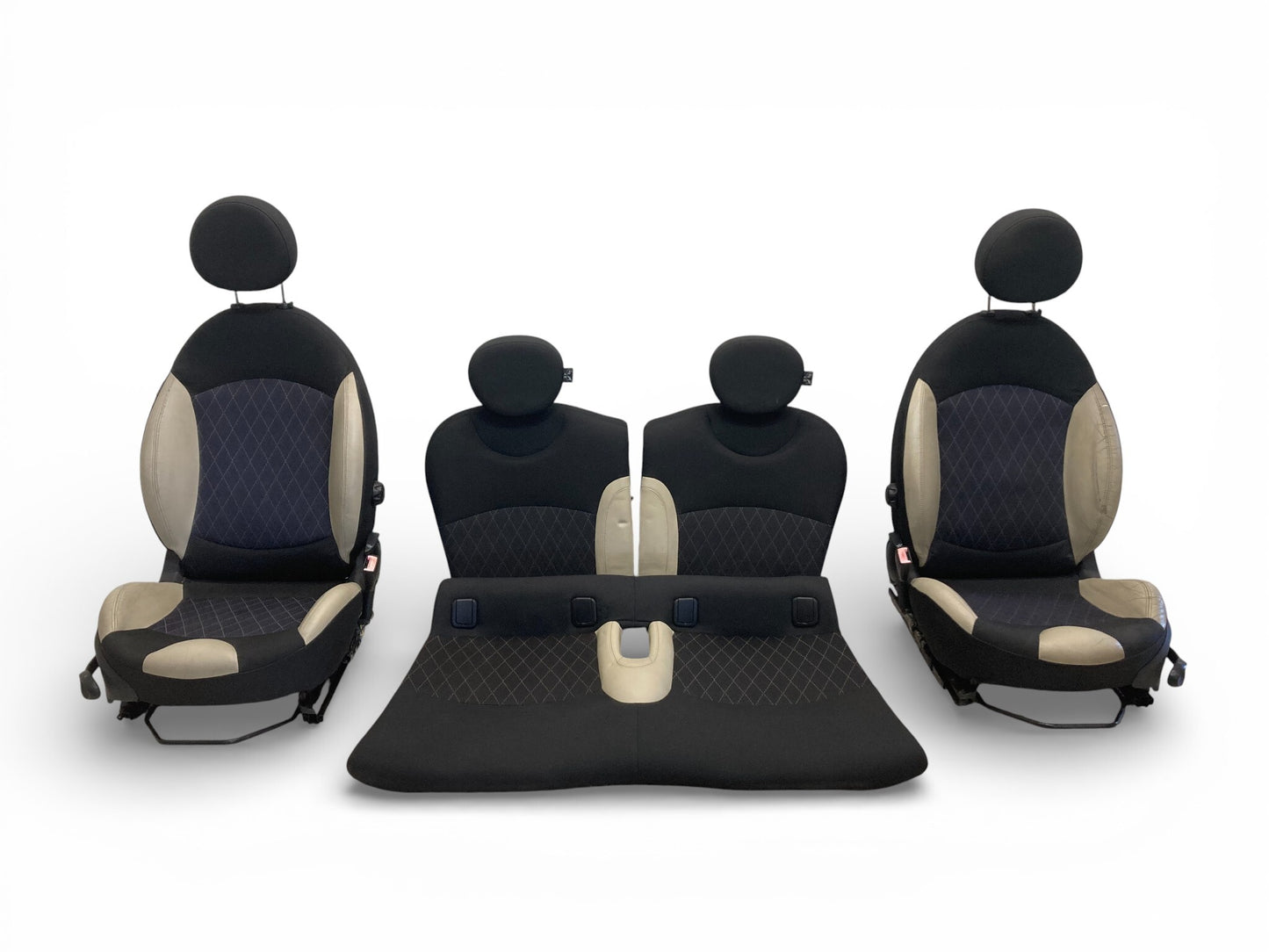 Mini Cooper Convertible Seats Fabric Leather Cross Check 09-15 R57 FTGW 525