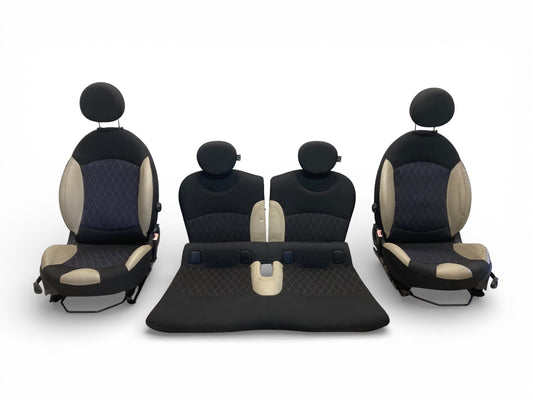 Mini Cooper Convertible Seats Fabric Leather Cross Check 09-15 R57 FTGW 525