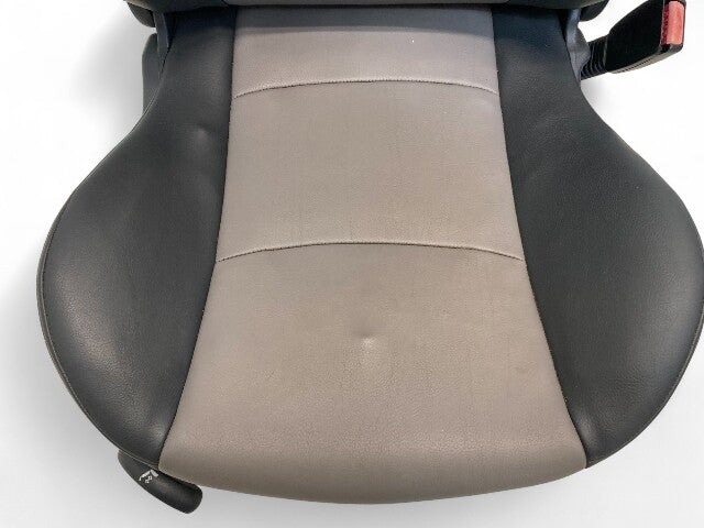 Mini Cooper Convertible Seats Leather Silver Grey Heated 2005-2008 R52 513