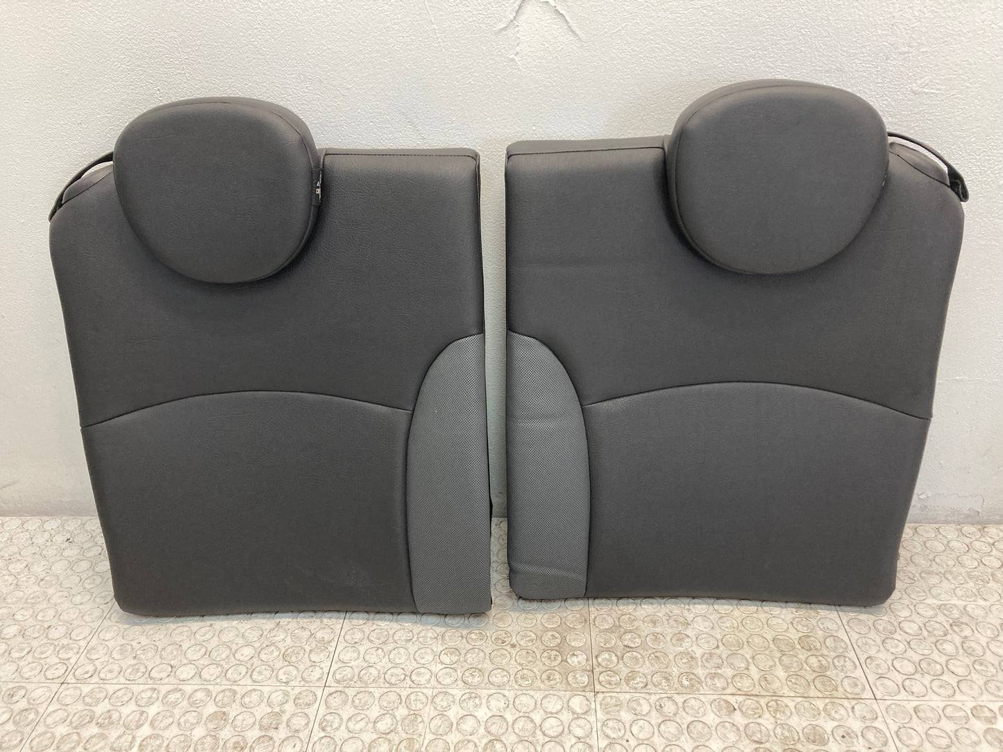 Mini Cooper Convertible Seats Set Carbon Black Leatherette Heated K8E1 09-15 R57 428