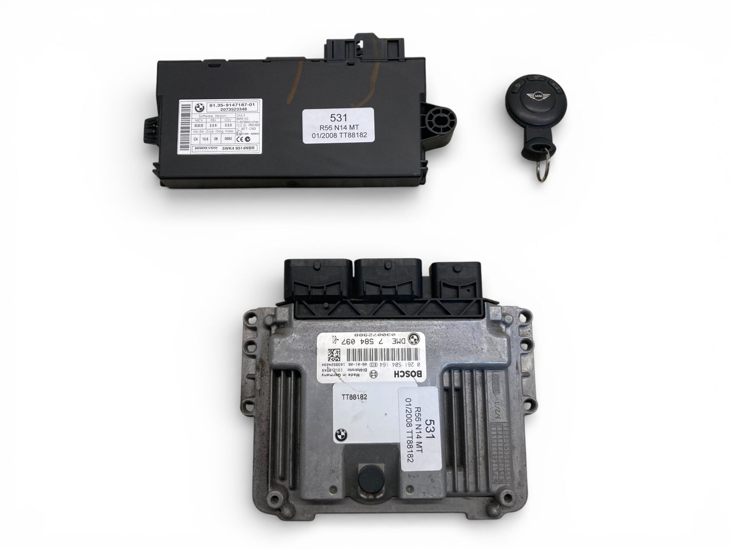 Mini Cooper S DME Set N14 Manual w/o CA 12147601756 07-10 R55 R56 R57 531