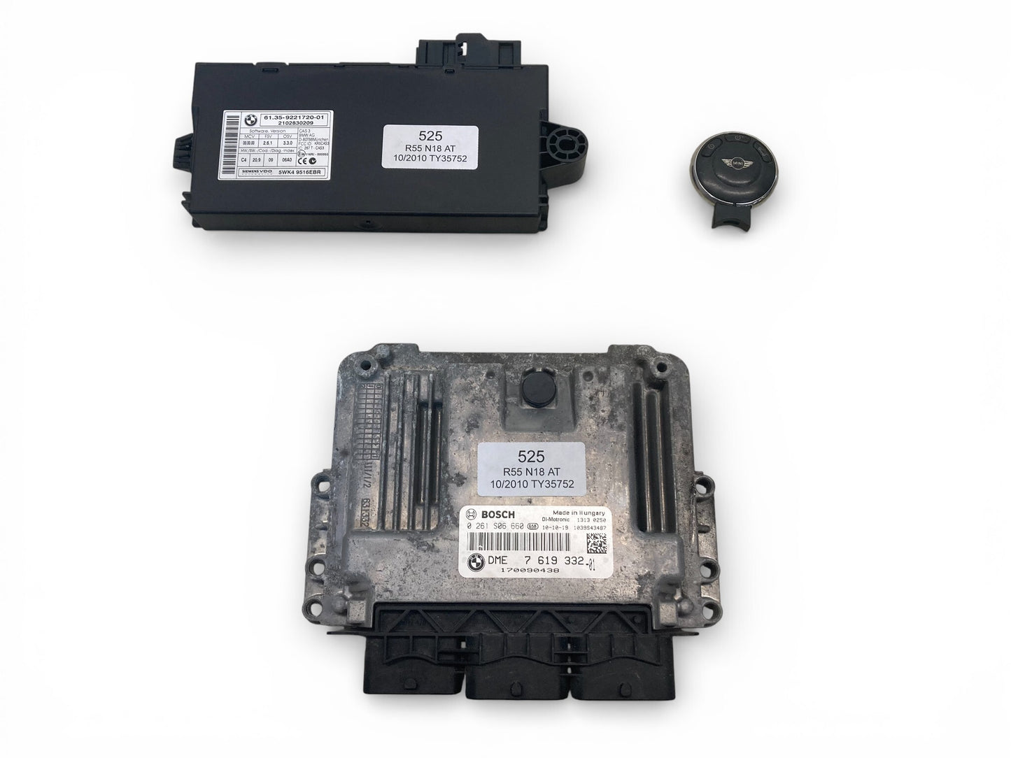 Mini Cooper S DME Set N18, Auto, w/ Comfort Access 12147619332 11-12 R5x R60 525