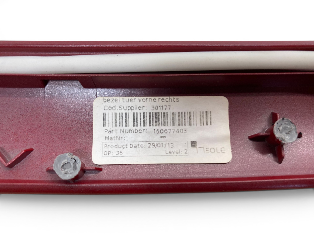 Mini Cooper Countryman Chili Red Door Panel Trim Set 13-16 R60 550