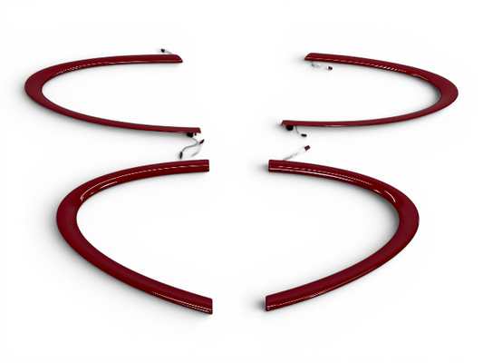 Mini Cooper Countryman Chili Red Door Panel Trim Set 13-16 R60 550