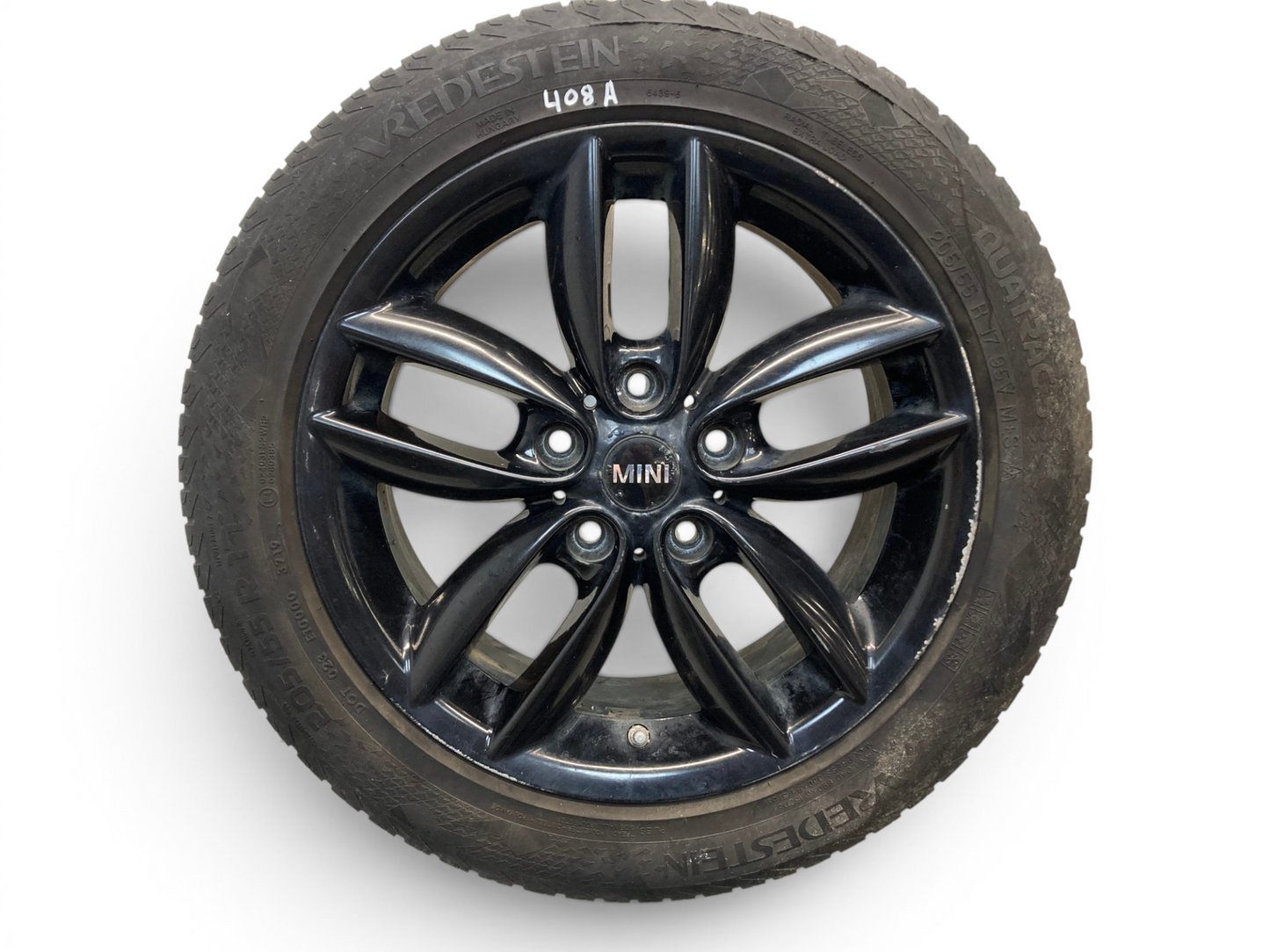 Mini Cooper 17" Black 5-Star Double Spoke Wheel Set R124 36109803726 11-16 R6x 408