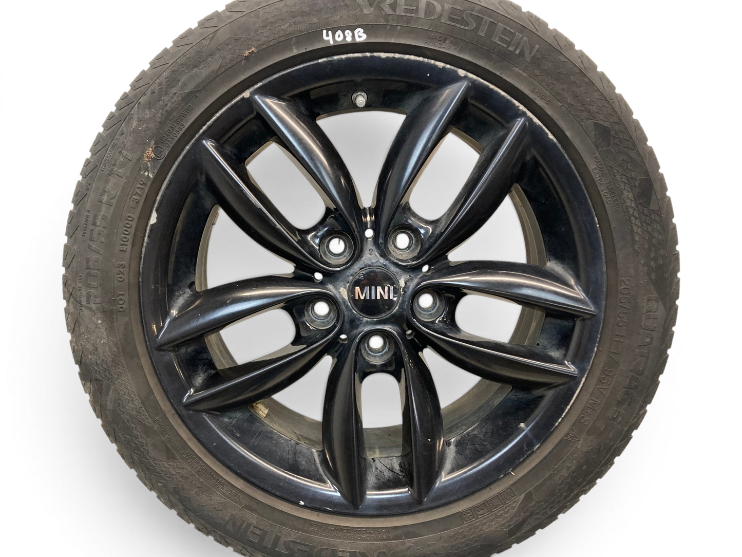 Mini Cooper 17" Black 5-Star Double Spoke Wheel Set R124 36109803726 11-16 R6x 408