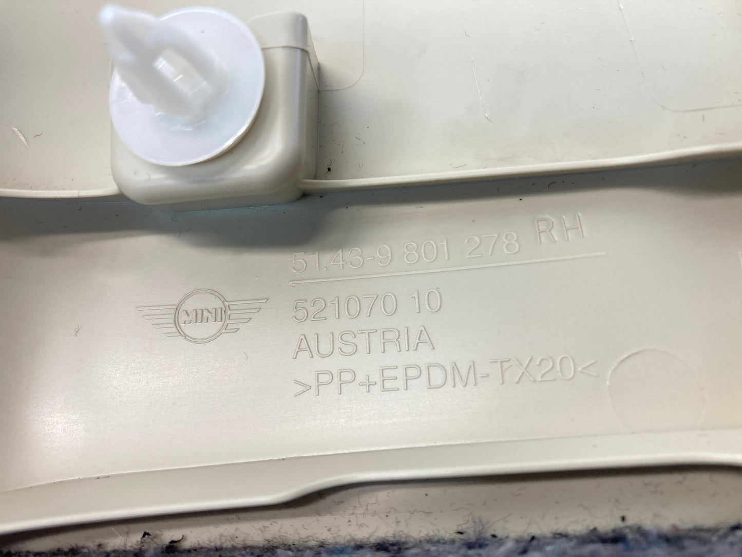 Mini Countryman Beige Interior Headliner Pillar Trim Set 11-16 R60 377