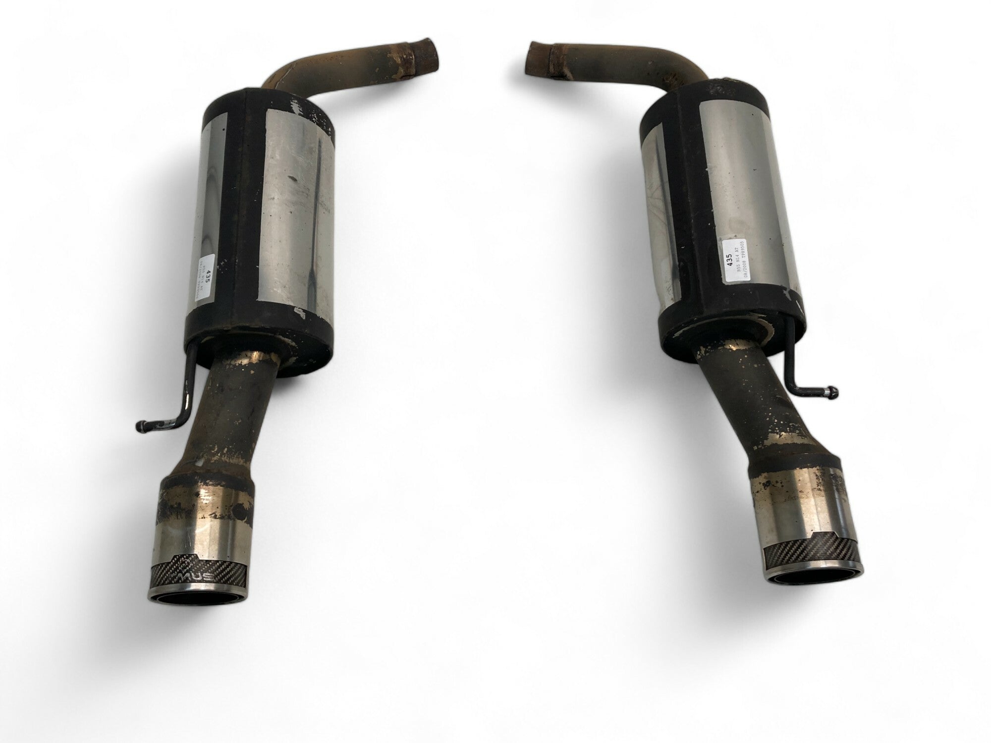 Mini Cooper Clubman S and JCW Remus Exhaust Rear Mufflers 08-14 R55 43 ...