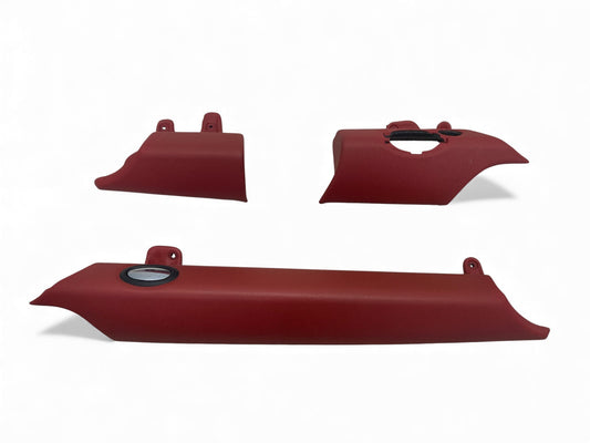 Mini Cooper Dash Trim Set Rooster Red Leather 2007-2015 R5x 524