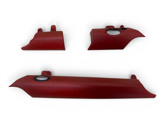 Mini Cooper Dash Trim Set Rooster Red Leather 2007-2015 R5x 553