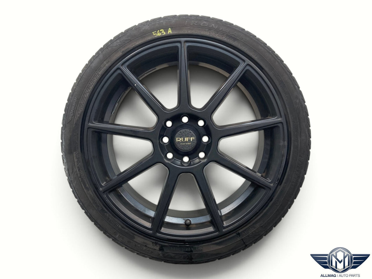 Ruff Racing R366 17" Satin Black Wheel Set 4x100/4x114.3 02-15 R5x 563