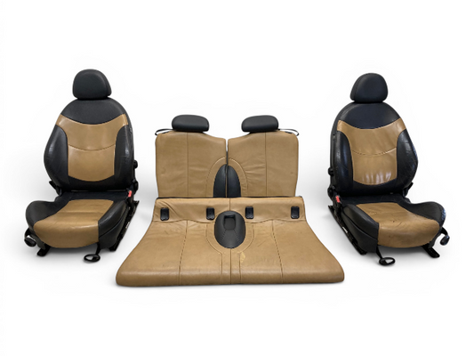 Mini Cooper Convertible Seats Leather Beige Heated 2005-2008 R52 CLR52