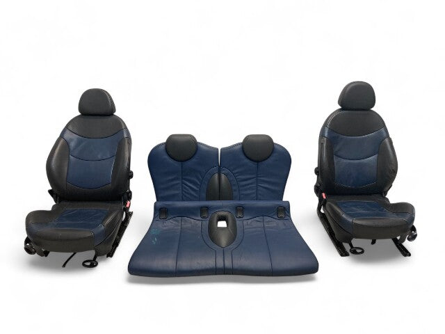 Mini Cooper Hatchback Seats Leather Lapis Blue T6LP 2002-2006 R50 R53 ...
