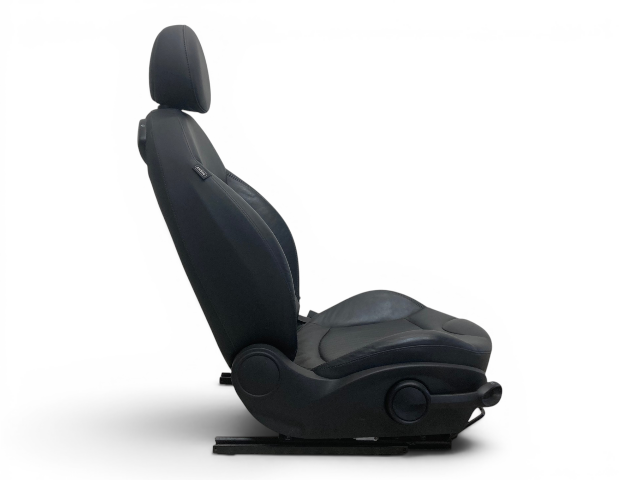 Mini Cooper Front Sports Leather Seats Punch Carbon Black T8E1 Heated 07-14 R5x 547