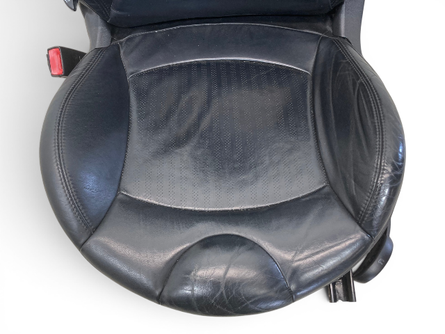 Mini Cooper Front Sports Leather Seats Punch Carbon Black T8E1 Heated 07-14 R5x 547