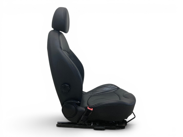 Mini Cooper Front Sports Leather Seats Punch Carbon Black T8E1 Heated 07-14 R5x 547