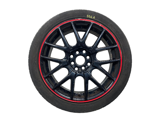 Touren TR60 17" Gloss Black w/ Red Ring Wheel Set 4x100/4x114.3 02-15 R5x 556