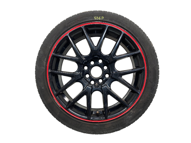 Touren TR60 17" Gloss Black w/ Red Ring Wheel Set 4x100/4x114.3 02-15 R5x 556