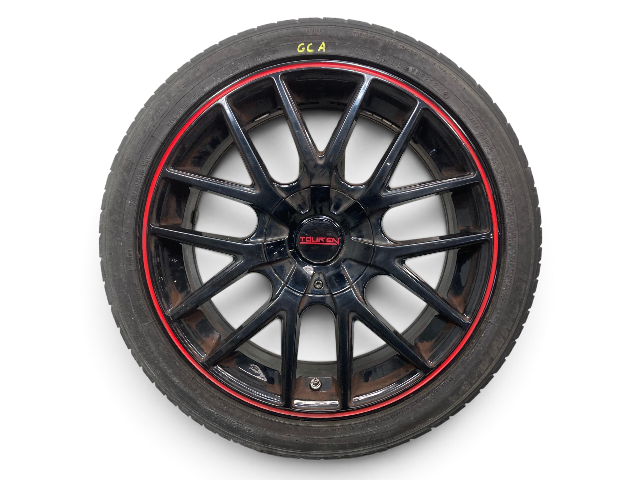 Touren TR60 18" Gloss Black w/ Red Ring Wheel Set 5x112/5x120 R6x F5x F6x U25 GC