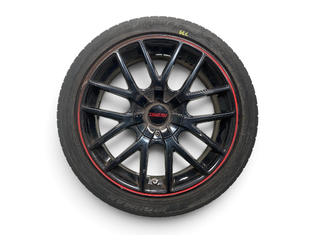 Touren TR60 18" Gloss Black w/ Red Ring Wheel Set 5x112/5x120 R6x F5x F6x U25 GC