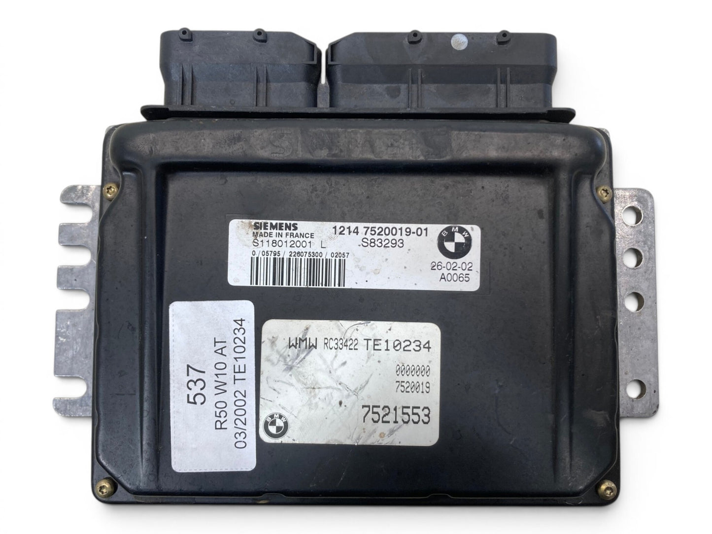 Mini Cooper Base DME and Key Set Auto CVT W10 2002-2004 R50 537
