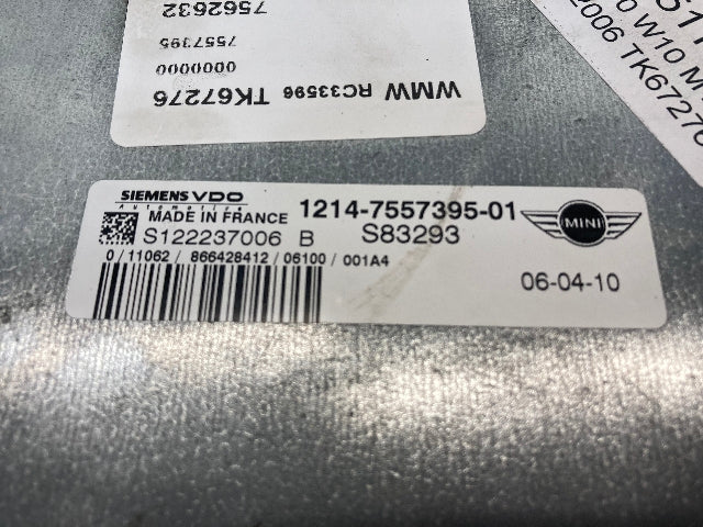 Mini Cooper Base DME and Key Set Manual W10 12147520019 05-08 R50 R52 511