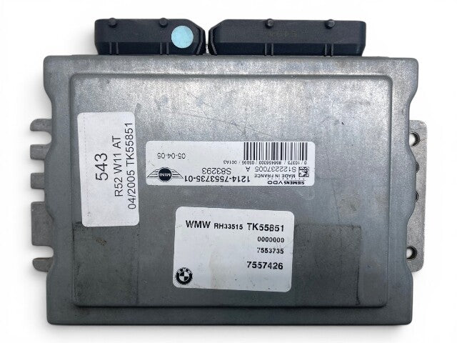 Mini Cooper S DME and Key Set Automatic W11 12147557395 2005-2008 R52 R53 543