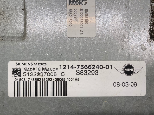 Mini Cooper S DME and Key Set Automatic W11 12147557395 2005-2008 R52 R53 548