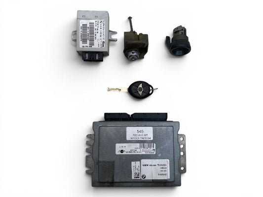 Mini Cooper S DME and Key Set Manual W11 12147557395 2005-2008 R53 R52 545