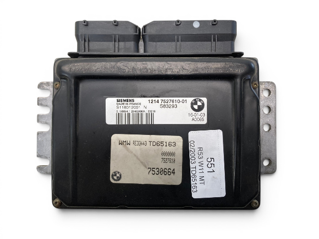 Mini Cooper S DME and Key Set Manual W11 12147527610 2002-2004 R53 551