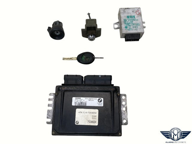 Mini Cooper S DME and Key Set Manual W11 12147527610 2002-2004 R53 561