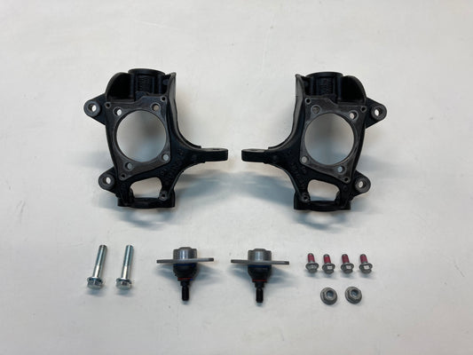 Mini Cooper Carrier Steering Knuckle Pair with New Ball Joint and Hardware 02-08  R50 R52 R53