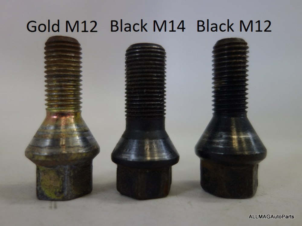 Mini Cooper Lug Nut Wheel Bolt Gold M12x1.5 36136781150 2002-2006 R50 R52 R53